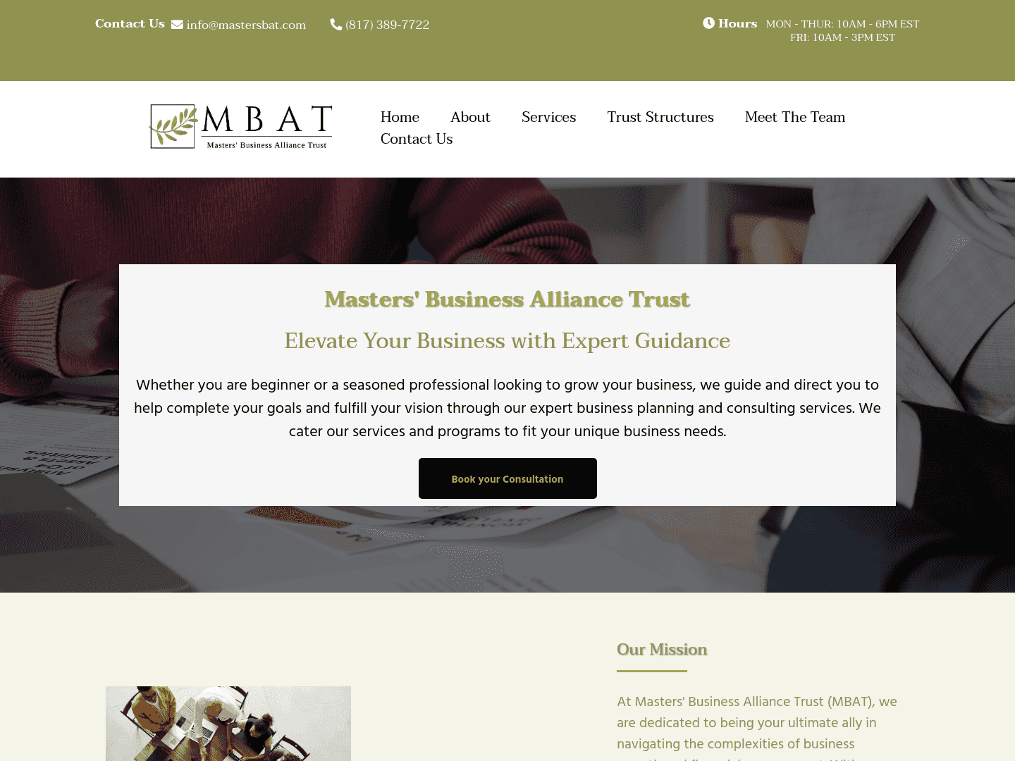 Masters' Business Alliance Trust